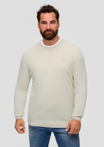 s.Oliver Men Big Sizes Свитер в Бежевый: спереди