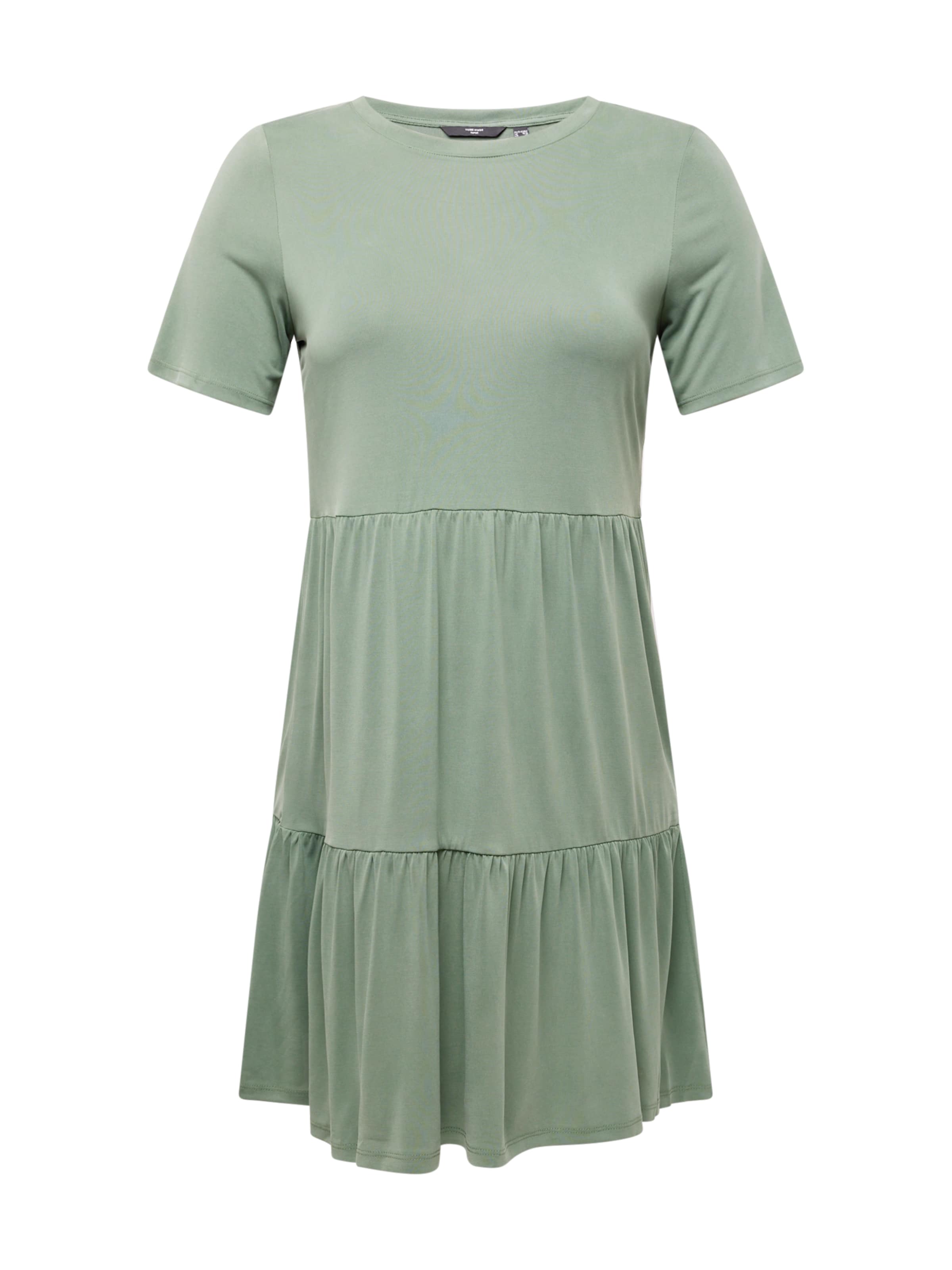 Vero Moda Curve Jurk 'VMFILLI CALIA' in Groen: voorkant