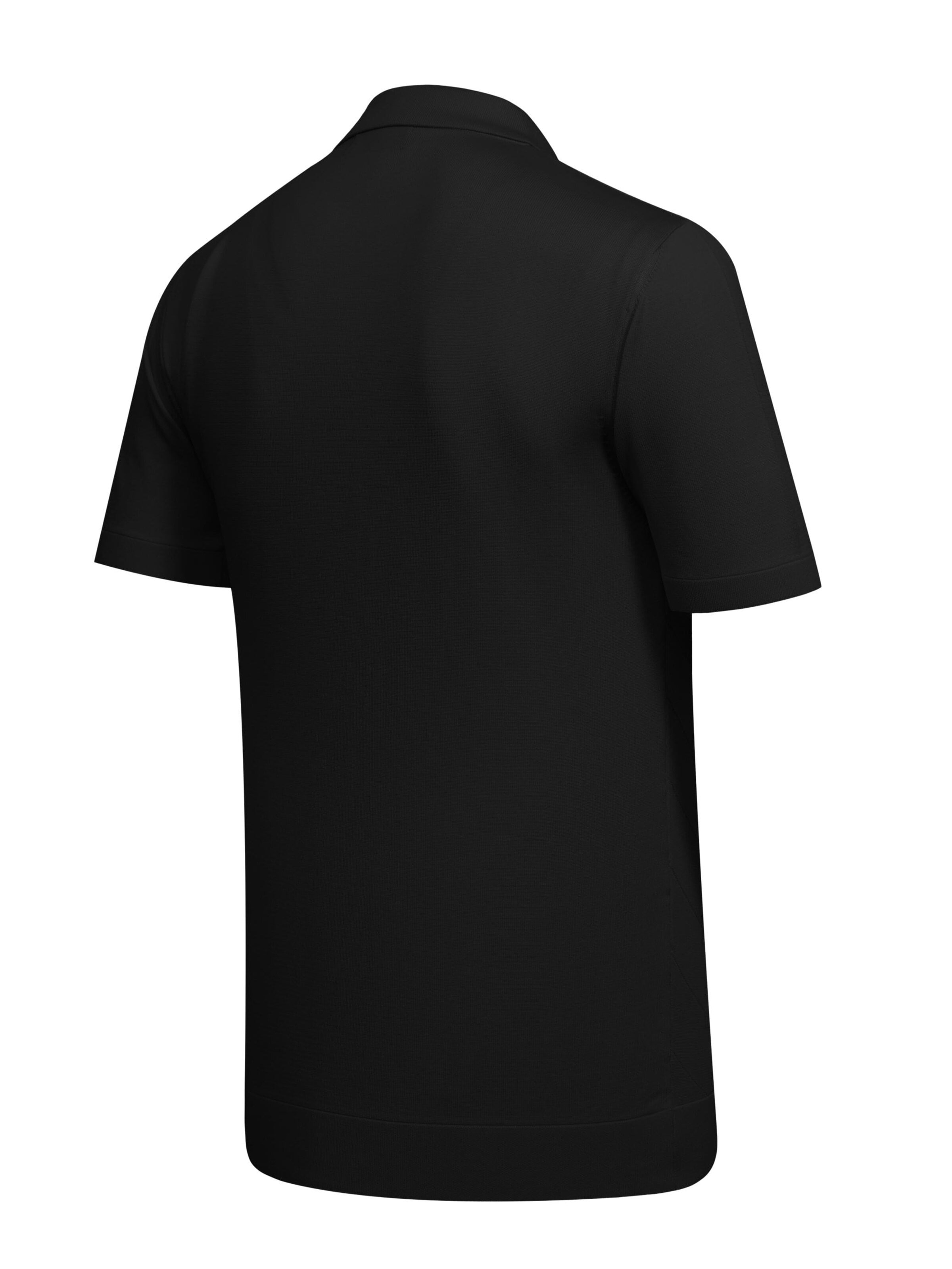 Cizgi Triko Shirt in Black