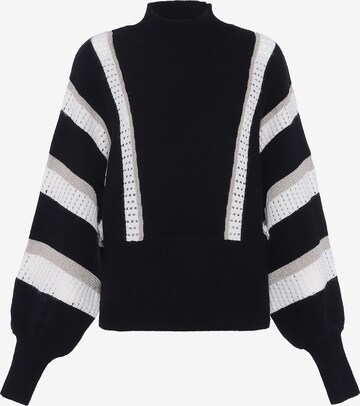 Pull-over faina en noir : devant