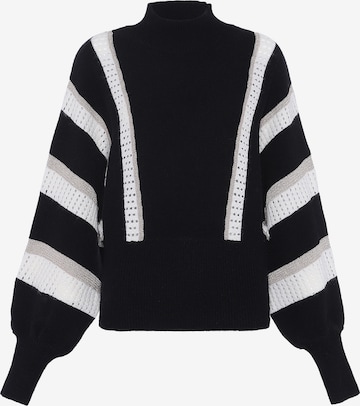 Pull-over faina en noir : devant