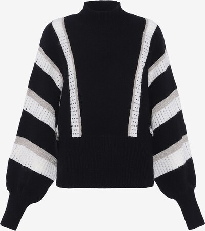 faina Sweater in Light grey / Black / White, Item view
