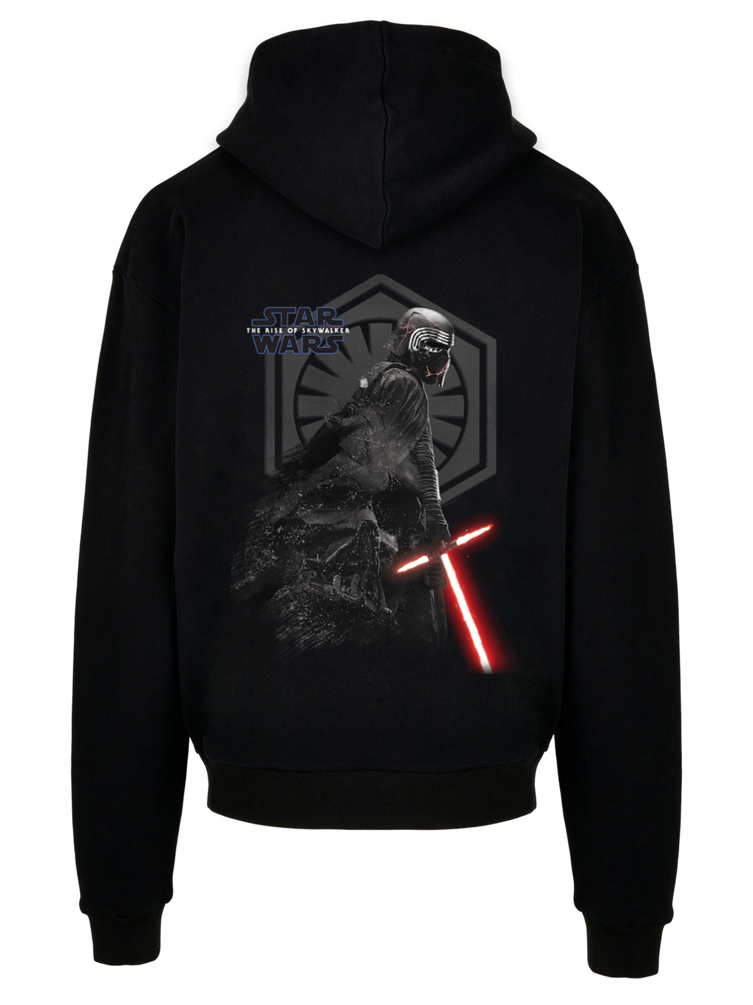 F4NT4STIC Sweatshirt 'Star Wars The Rise Of Skywalker Kylo Ren Vader Remains' in Zwart: voorkant