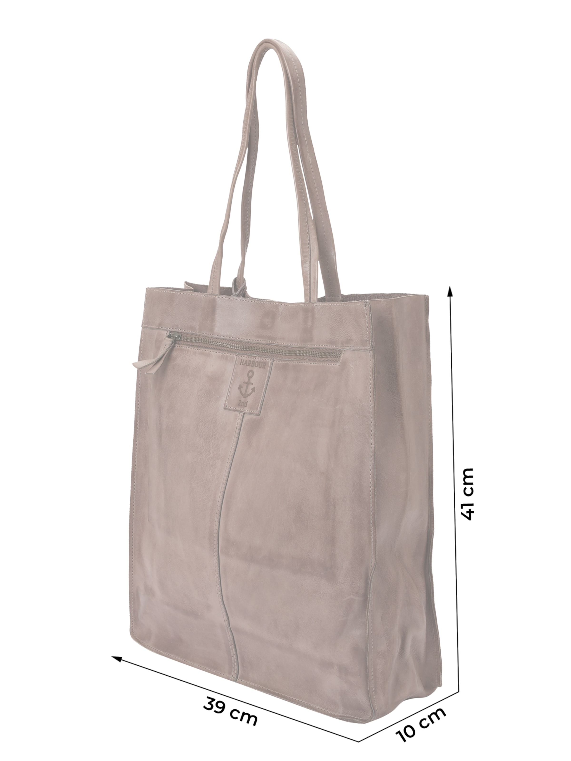 Harbour 2ndShopper torba 'Elbe 2' - siva boja: prednji dio