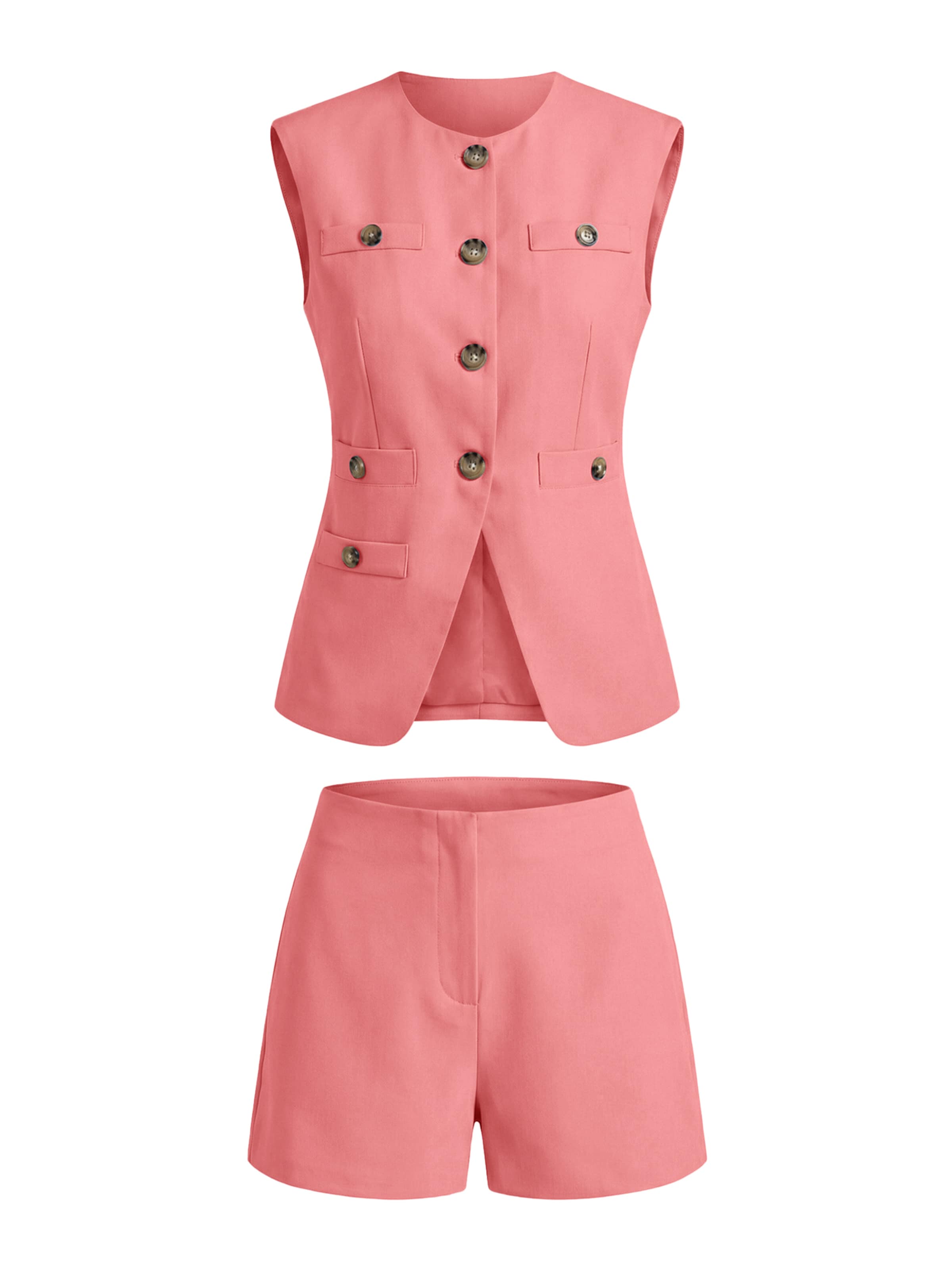 Imily Bela - Calças de fato em rosa: frente