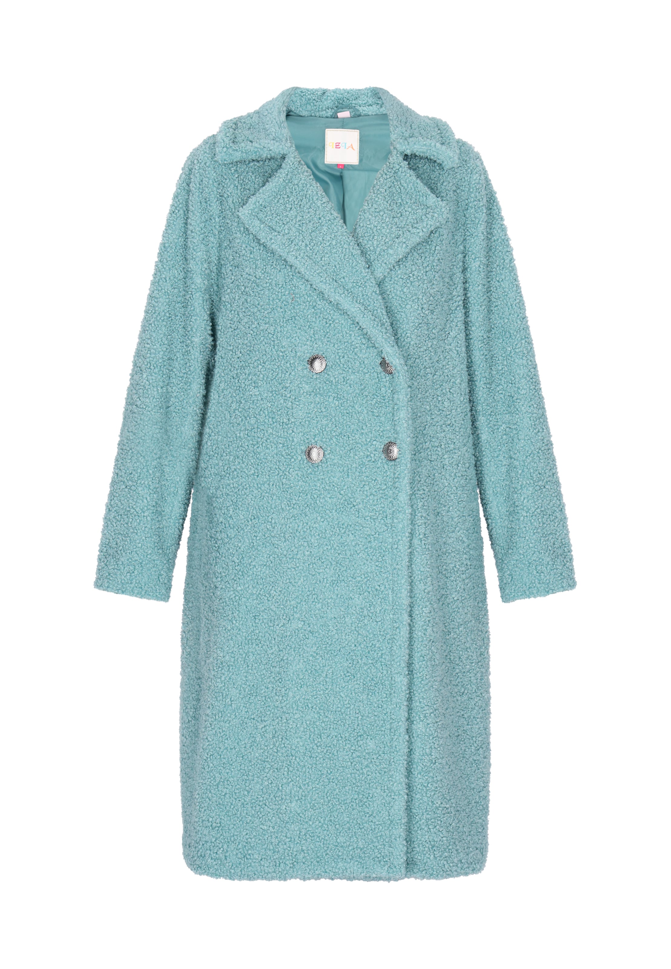 IZIA Ανοιξιάτικο και φθινοπωρινό παλτό σε μπλε: μπροστά