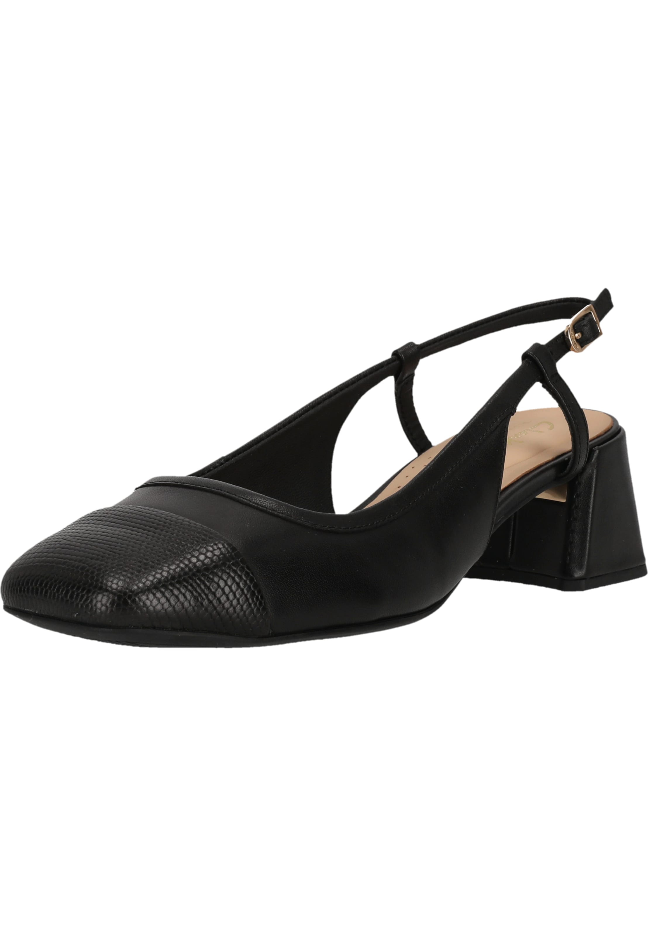 CLARKS Slingpumps 'Nyta45' in Zwart: voorkant