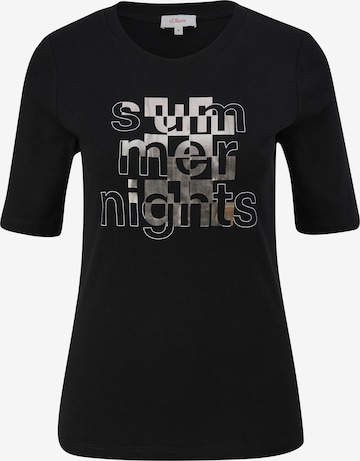 s.Oliver Shirt in Black: front