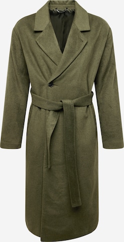 TOPMAN Демисезонное пальто в Зеленый: спереди