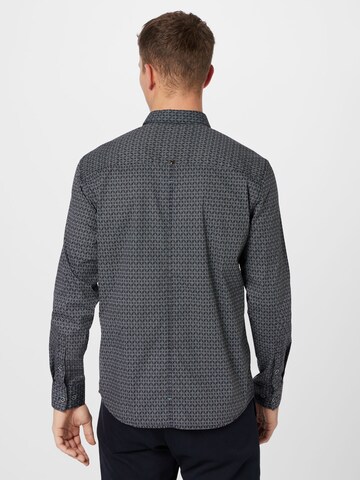 No Excess Regular fit Button Up Shirt in Black