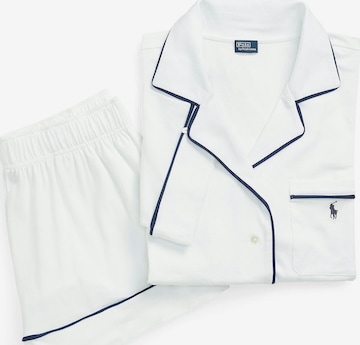 Pyjama ' Polo Essentials ' Polo Ralph Lauren en blanc : devant