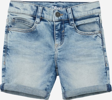 s.Oliver Slimfit Jeans in Blauw: voorkant