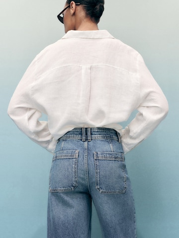 Wide Leg Jean 'CATHERIN' MANGO en bleu
