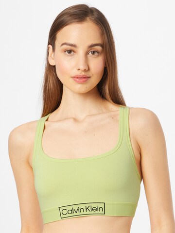 Calvin Klein Underwear Bralette Bra in Green: front