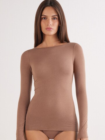 INTIMISSIMI Shirt in Brown: front