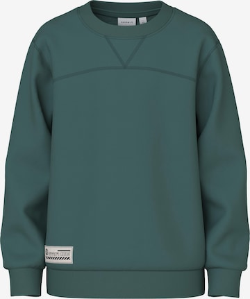 NAME IT Sweatshirt 'Teon' in Groen: voorkant