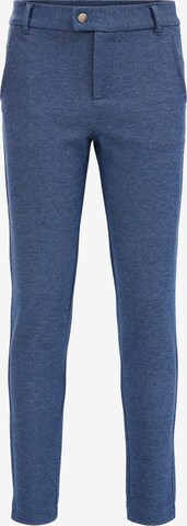 Coupe slim Pantalon WE Fashion en bleu : devant