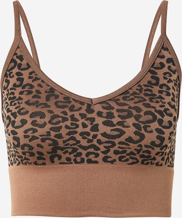 ONLY Бюстье Бюстгальтер 'ONLJUNGLE' в Коричневый: спереди