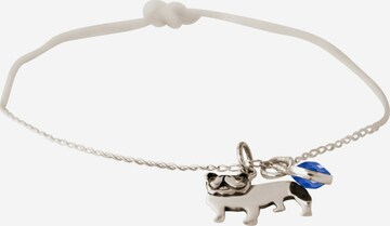 Bracelet 'Bulldogge Hund' Gemshine en argent