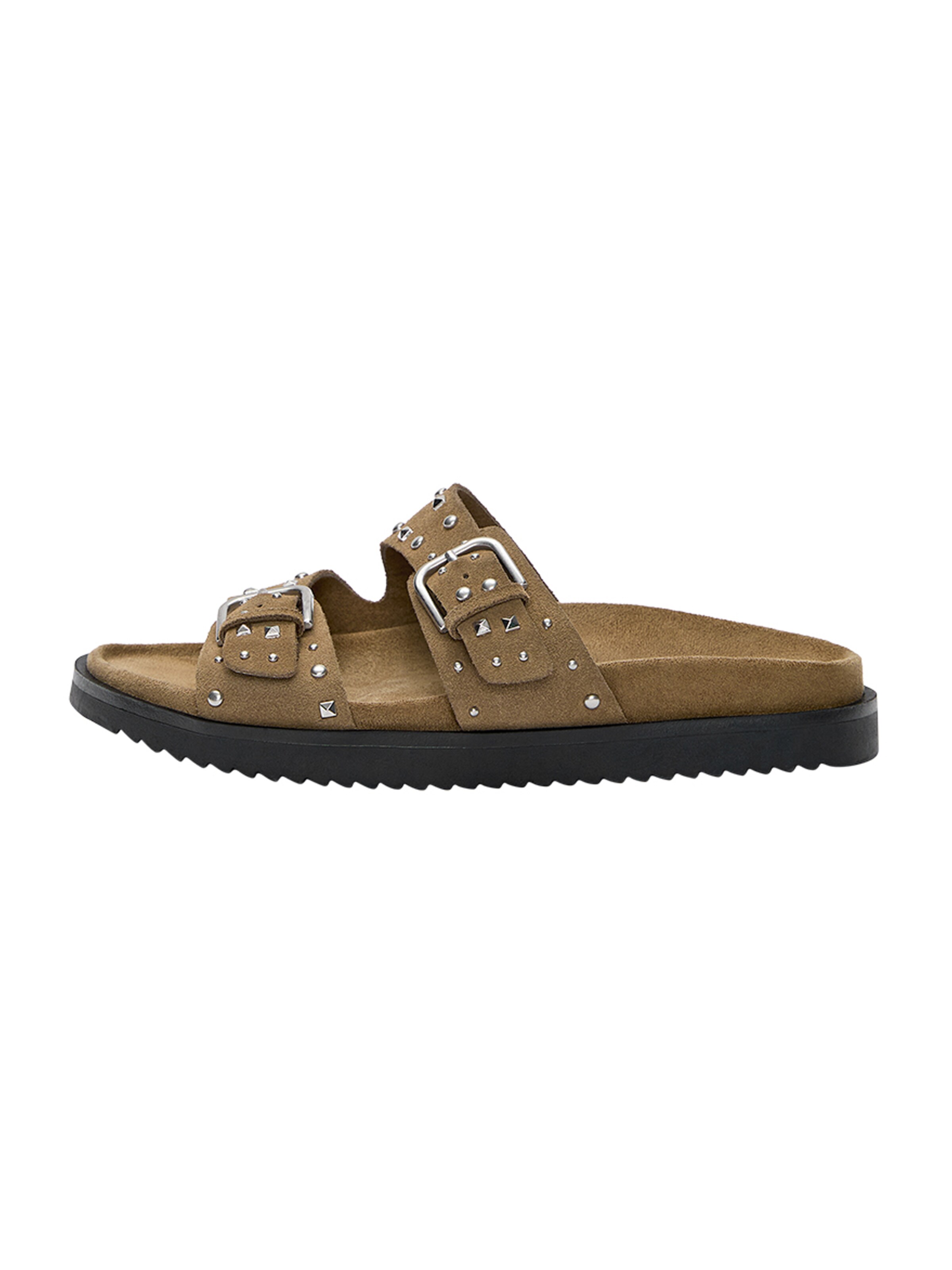 Pull&Bear Pantolette in Braun