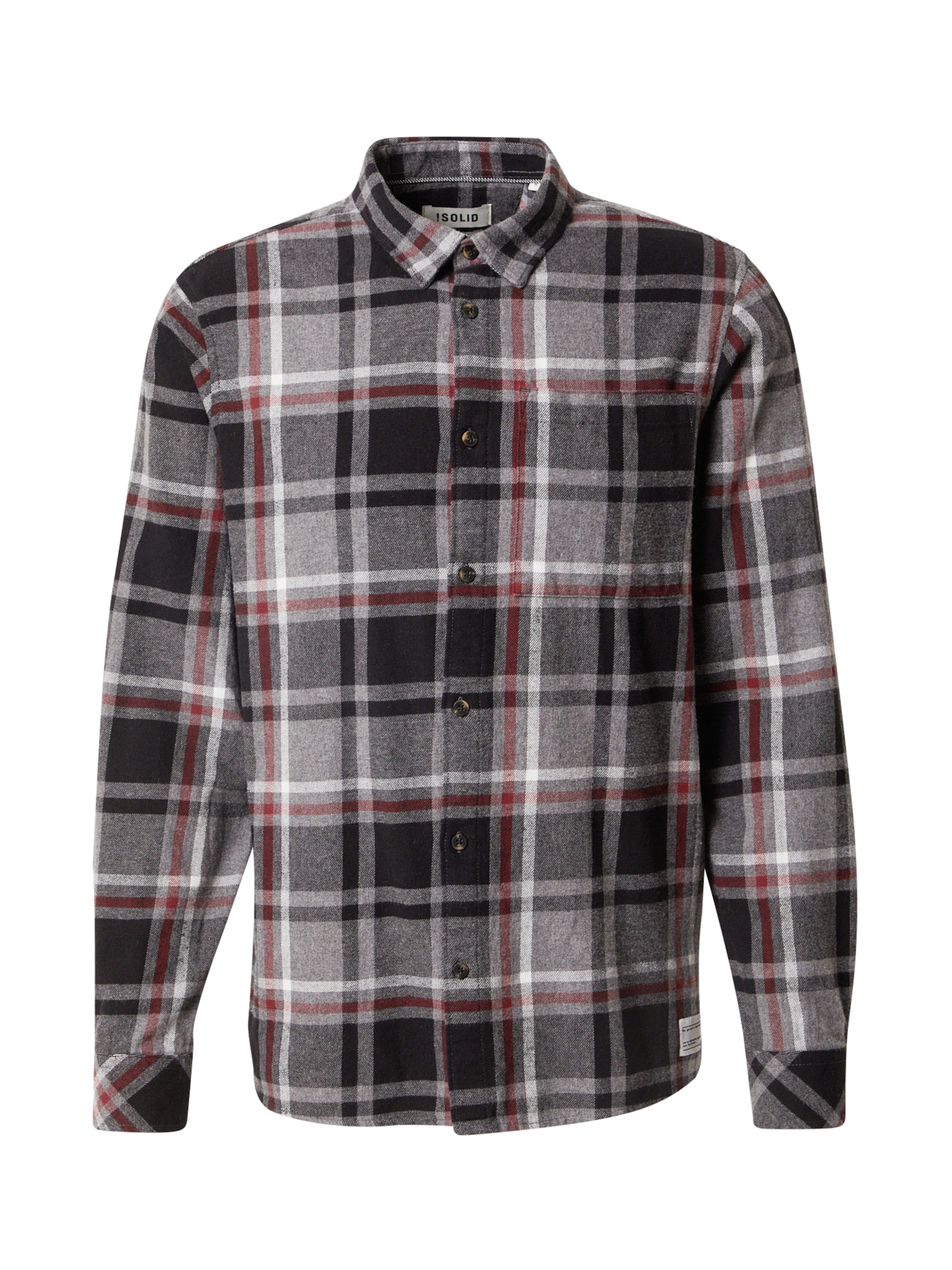 Camicia 'Craig' di !Solid in grigio: frontale