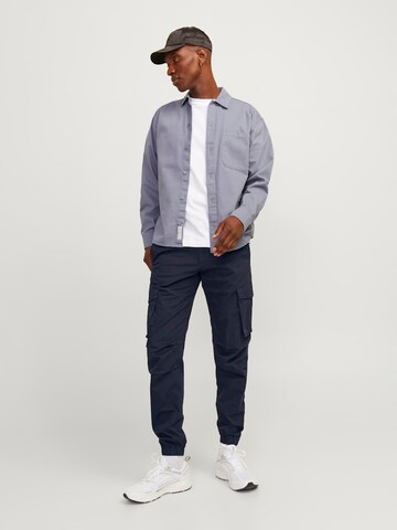 Tapered Pantaloni cargo 'Kane Noah' di JACK & JONES in blu