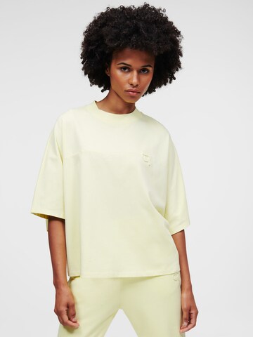 Karl Lagerfeld Oversized bluse 'Ikonik 2.0' i grøn: forside