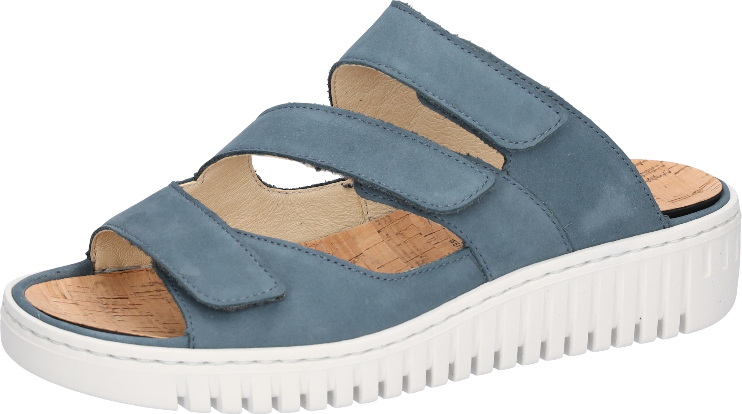 WALDLÄUFER Mules in Blue: front