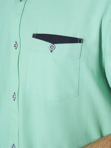 BABISTA Regular fit Button Up Shirt 'Stefzite ' in Green