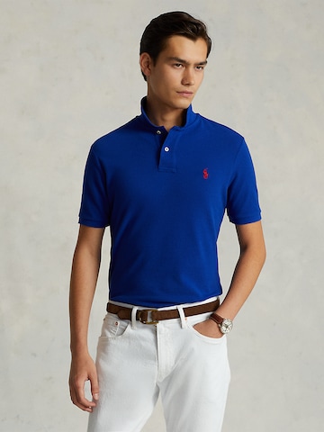 Tricou de la Polo Ralph Lauren pe albastru: față