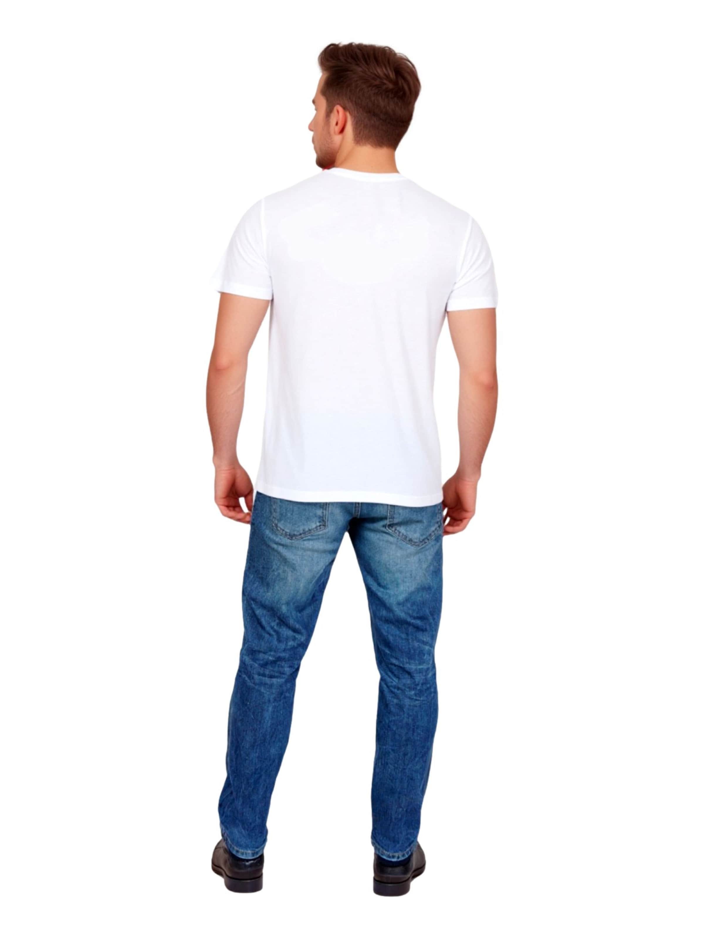 HARVEY MILLER Тениска 'Club' в бяло