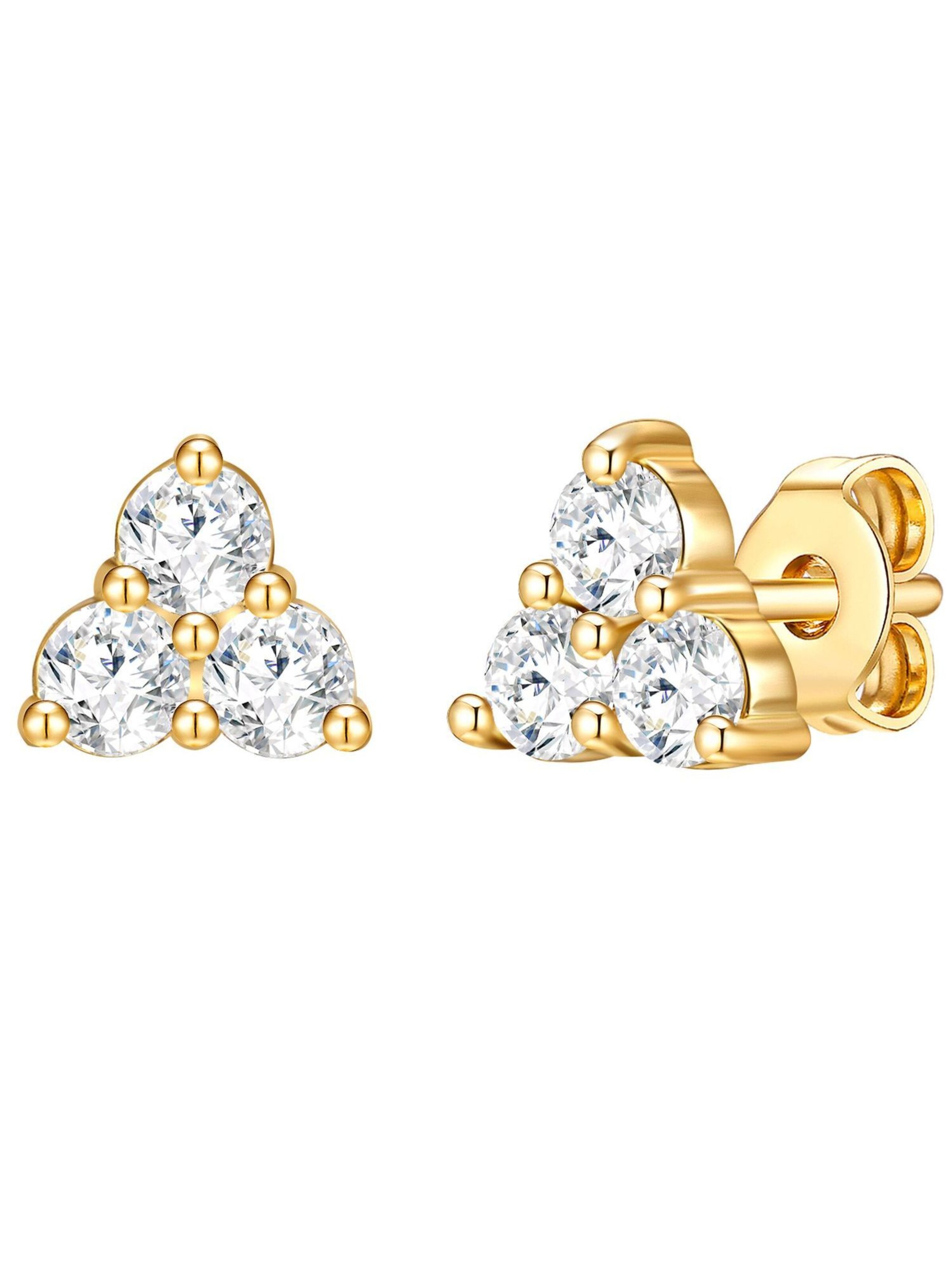 Lulu & Jane Earrings in Gold: front