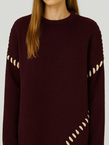 NORR Pullover 'Strings' i rød