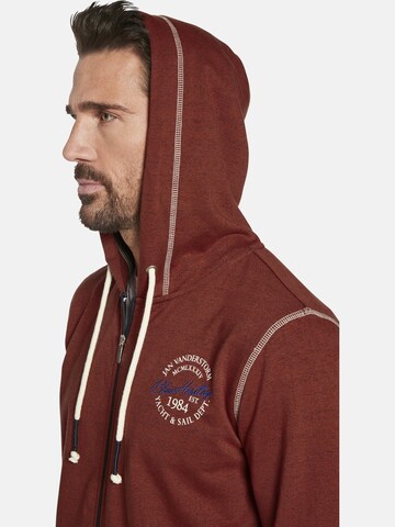 Jan Vanderstorm Zip-Up Hoodie ' Jokora ' in Red