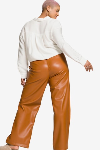Wide Leg Pantalon Studio Untold en orange