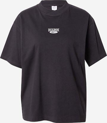 Tricou de la Reebok pe negru: față