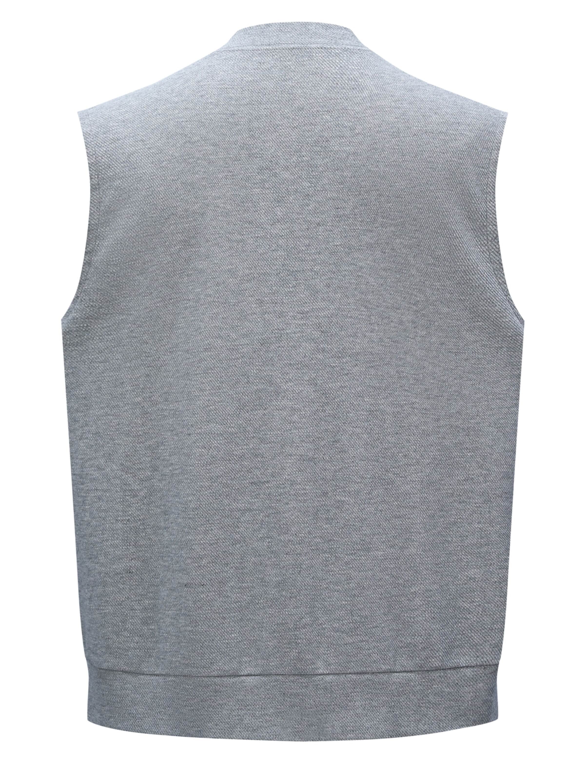 ALLTHEMEN Strickjacke 'Schräglicht'‌‌‌‌‌ in Grau