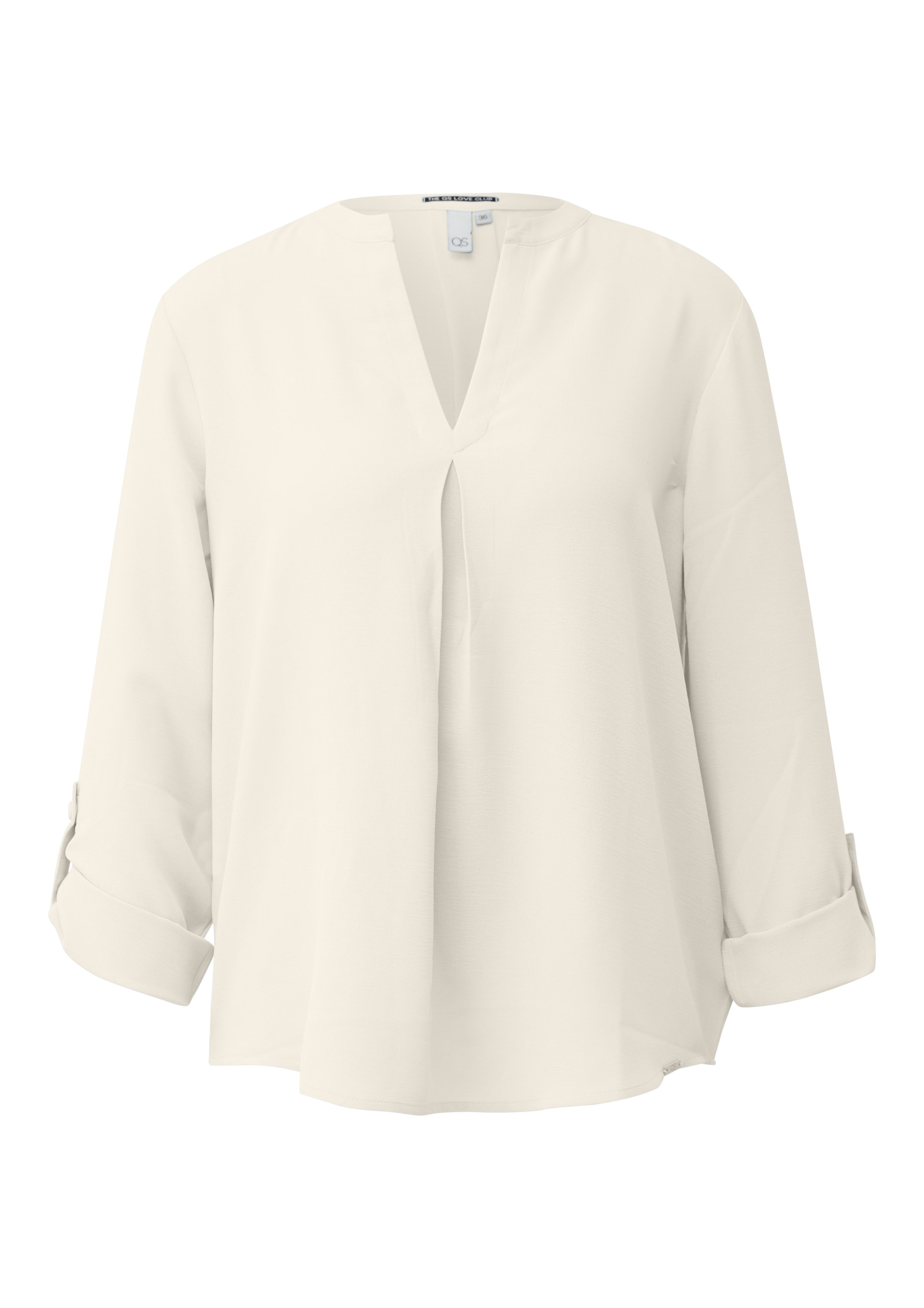 QS Bluse in Beige: Vorderseite
