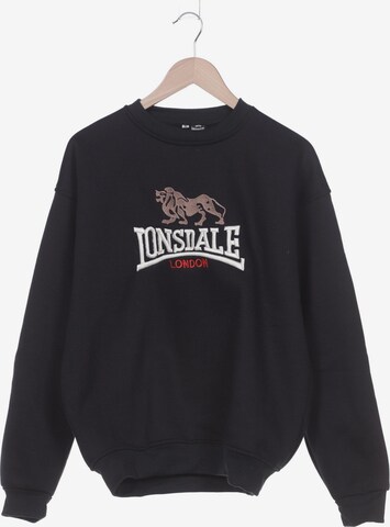 LONSDALE Sweatshirt & Zip-Up Hoodie in M in Black: front