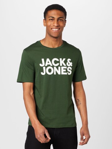 JACK & JONES Тениска в зелено: отпред