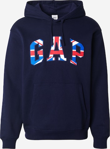 Felpa di GAP in blu: frontale