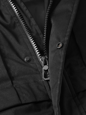 ALLTHEMEN Winter Coat 'Eishauch' in Black