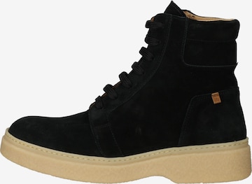 EL NATURALISTA Lace-Up Ankle Boots in Black