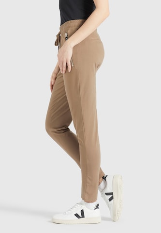 khujo Slim fit Trousers 'Lyndsy' in Brown