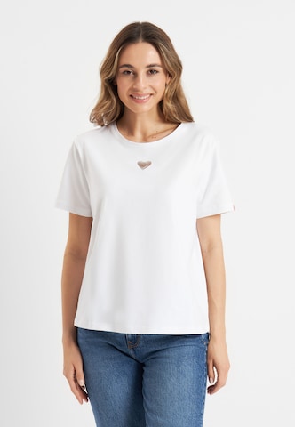 Frieda & Freddies NY Shirt in White: front