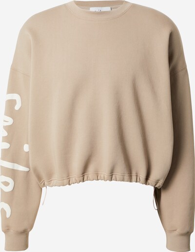 Smiles Sweatshirt 'Toni' in taupe, Produktansicht