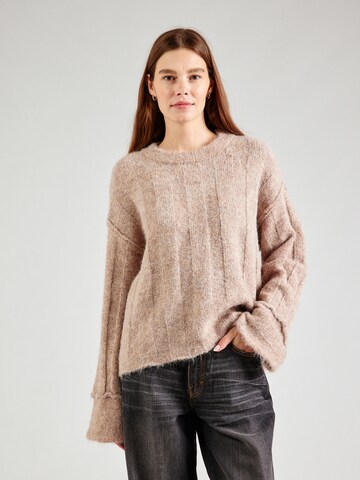 Pullover 'PCRubble' di PIECES in grigio: frontale