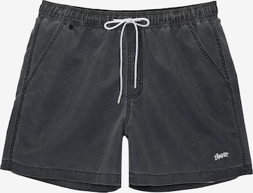 Pull&Bear Zwemshorts in Grijs: voorkant