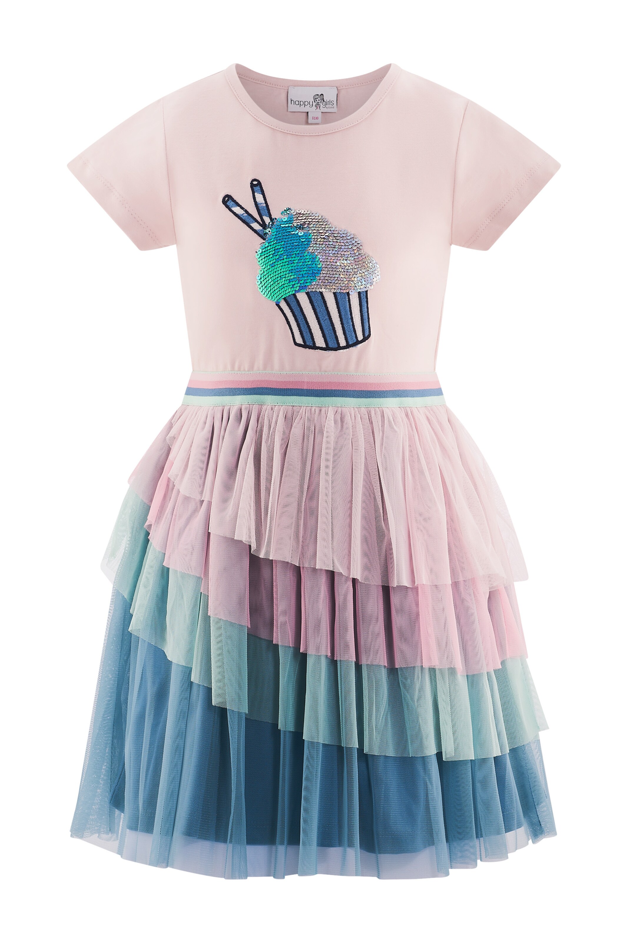happy girls - Vestido em roxo: frente