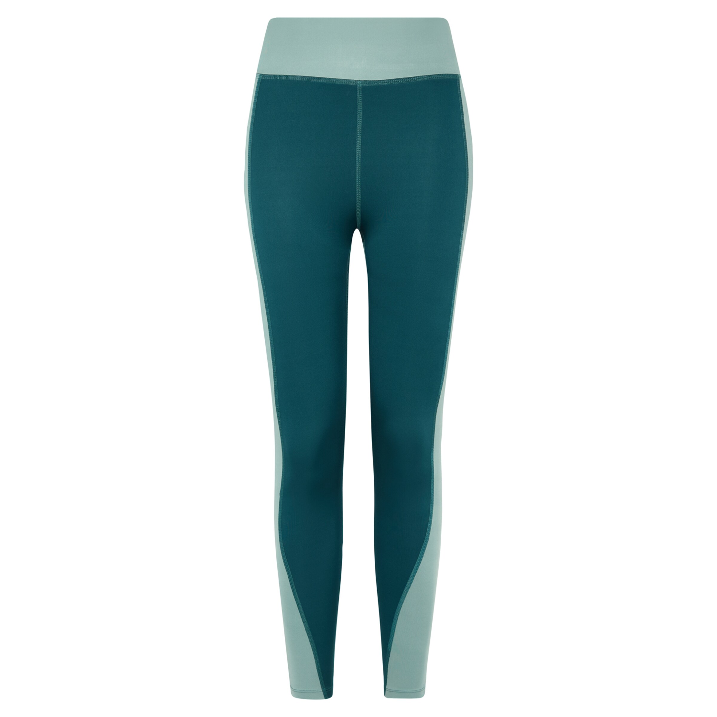 Born Living Yoga Leggings 'Maiko' en vert clair / vert foncé, Vue avec produit